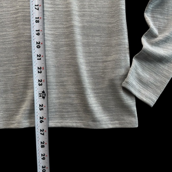 Abercrombie & Fitch ‎ Gray V-Neck Long Sleeve Pullover Women Size L #288 - Picture 4 of 7